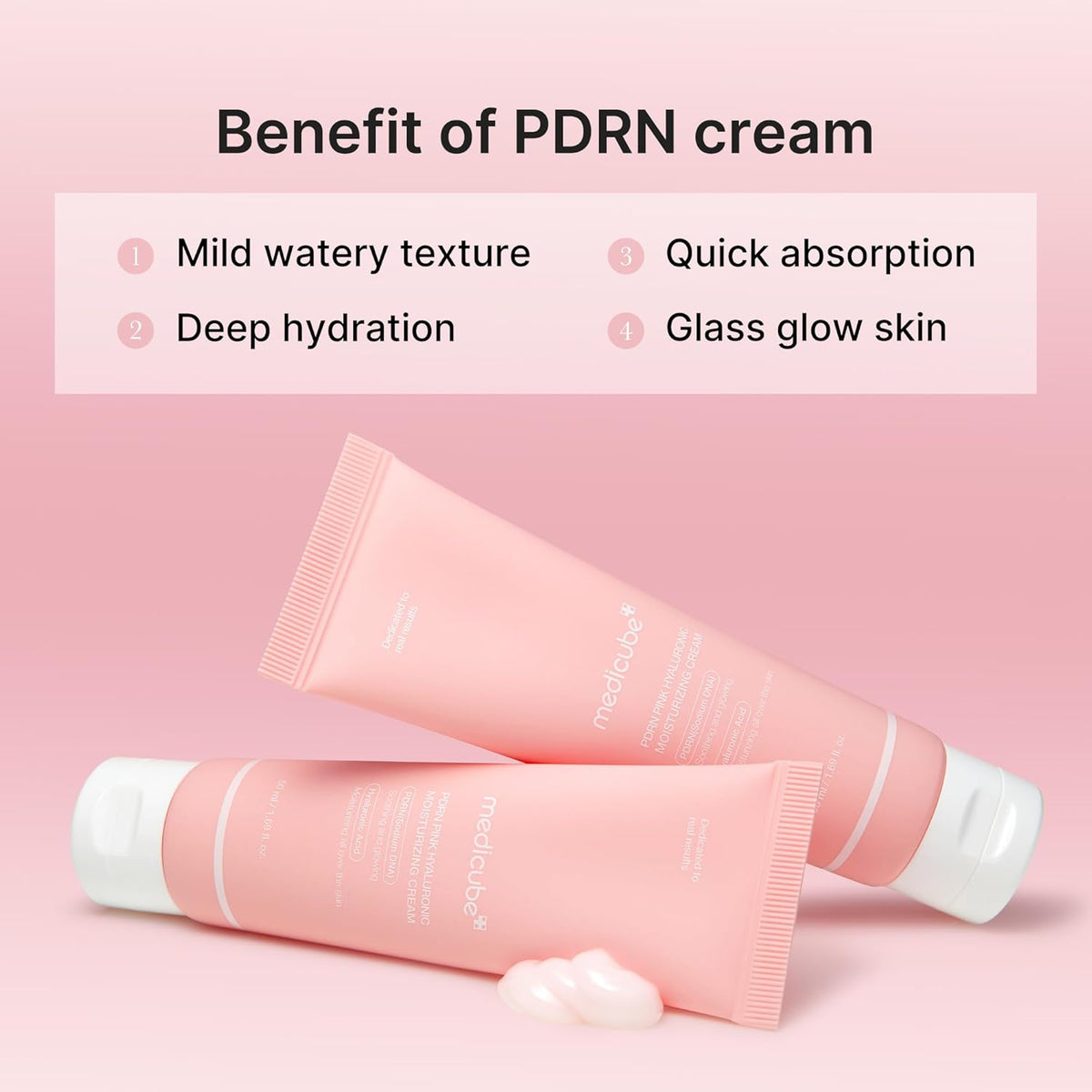 Medicube PDRN Pink Hyaluronic Moisturizing Cream