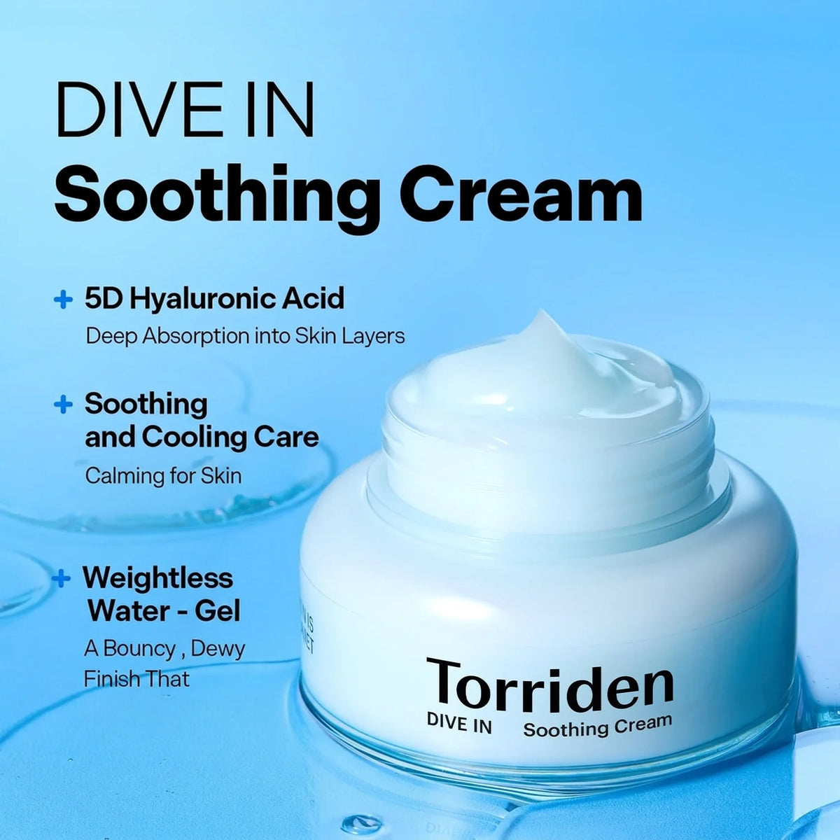 Torriden DIVE-IN Low Molecular Hyaluronic Acid Soothing Cream