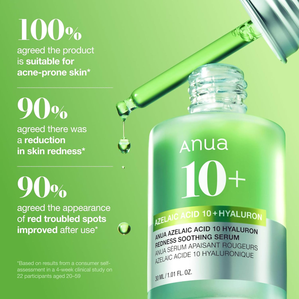 Anua Azelaic 10 Hyaluron Redness Soothing Serum 30ml product detail image 7