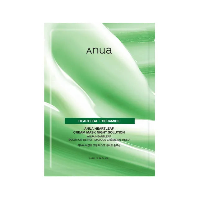 Anua Heartleaf Cream Mask Night Solution - 1 Box of 10 Sheets main product photo