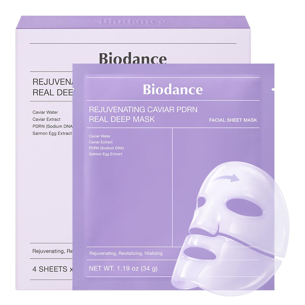 Biodance Rejuvenating Caviar PDRN Real Deep Mask - 1 Box of 4 Sheets main product photo