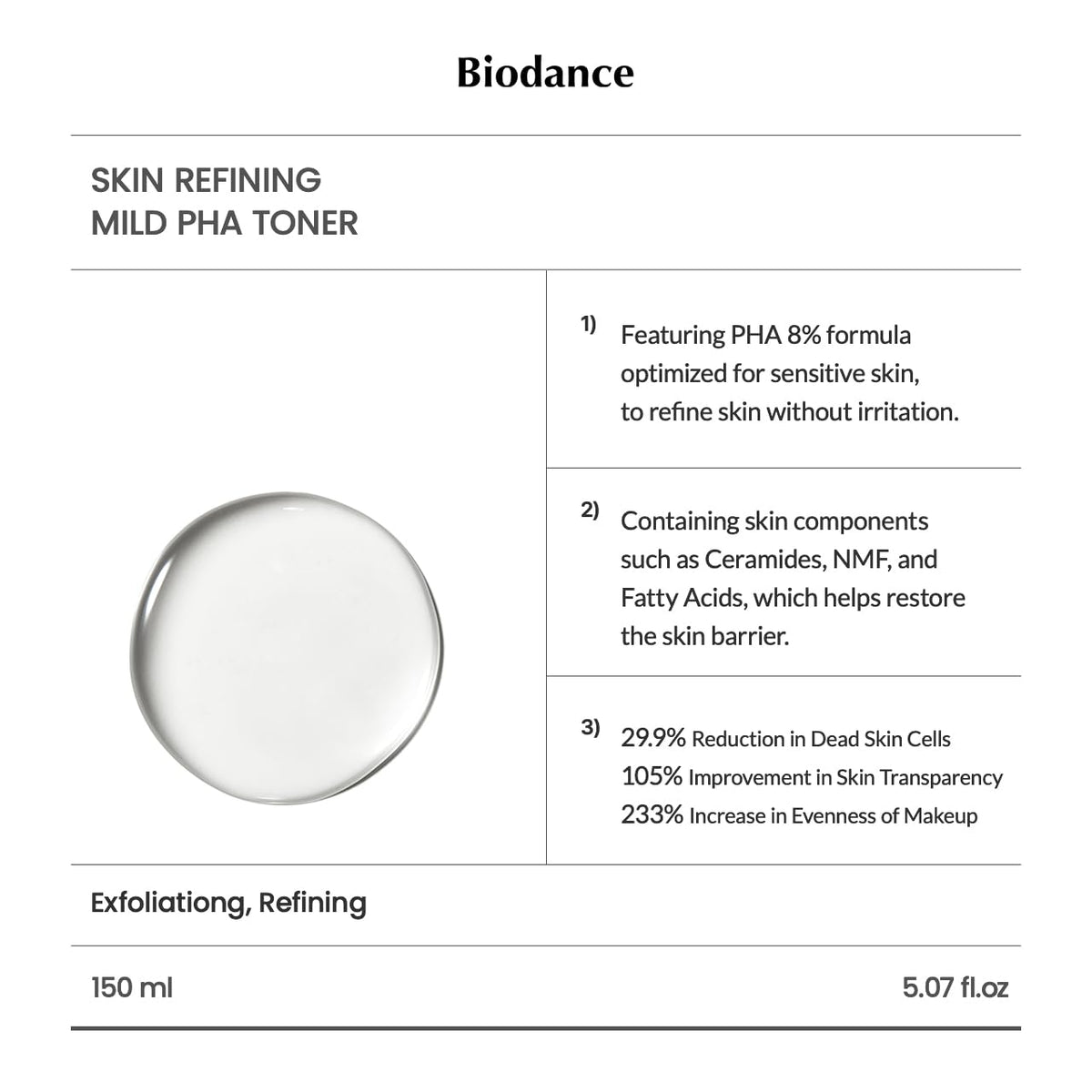 Biodance Skin Refining Mild PHA Toner product detail image 3